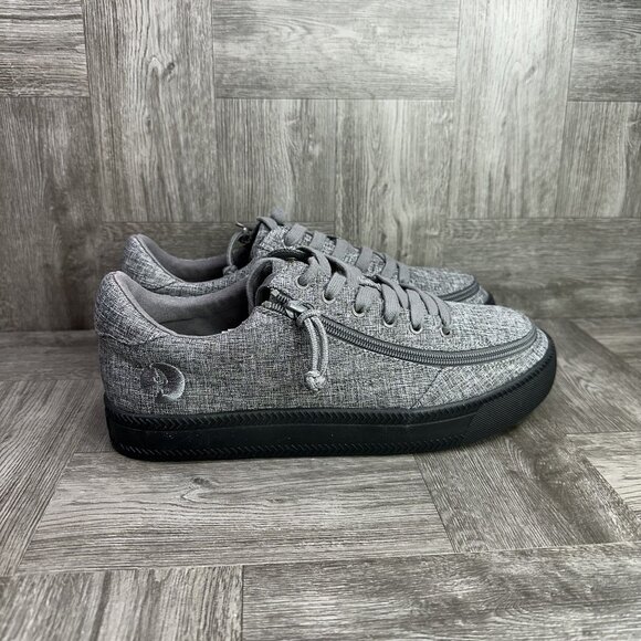 BILLY Classic Lace Men's size 10 Grey Zipper Canvas Shoes - Picture 1 of 8